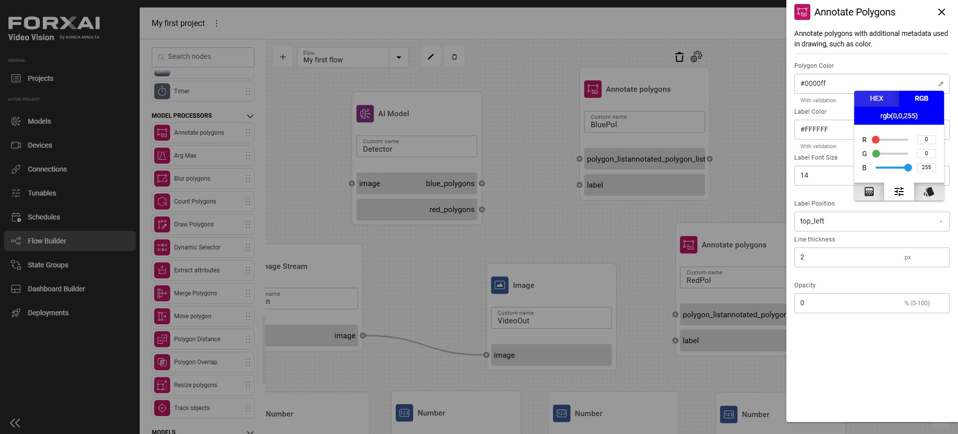 Using the color picker