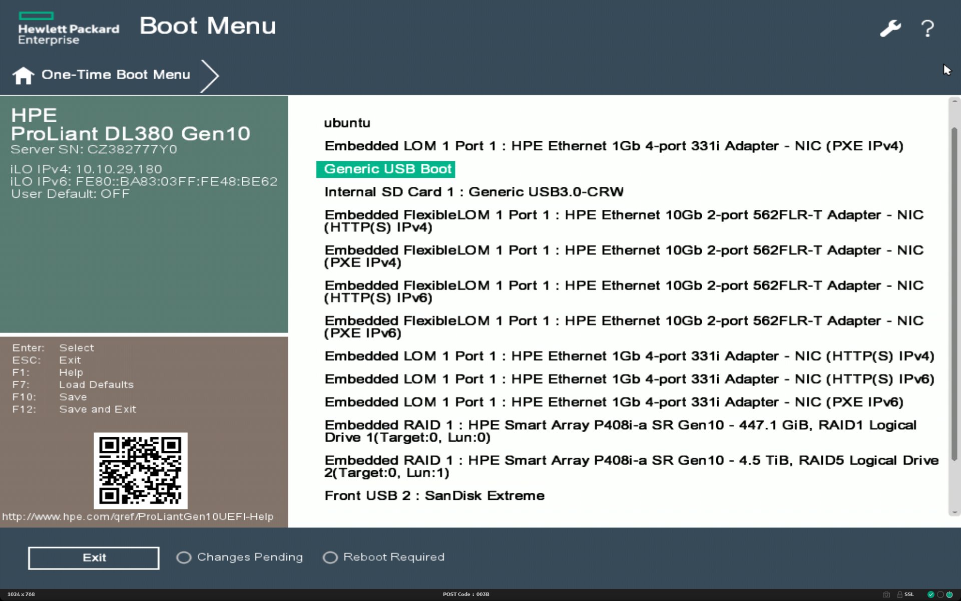 ubuntu Boot select