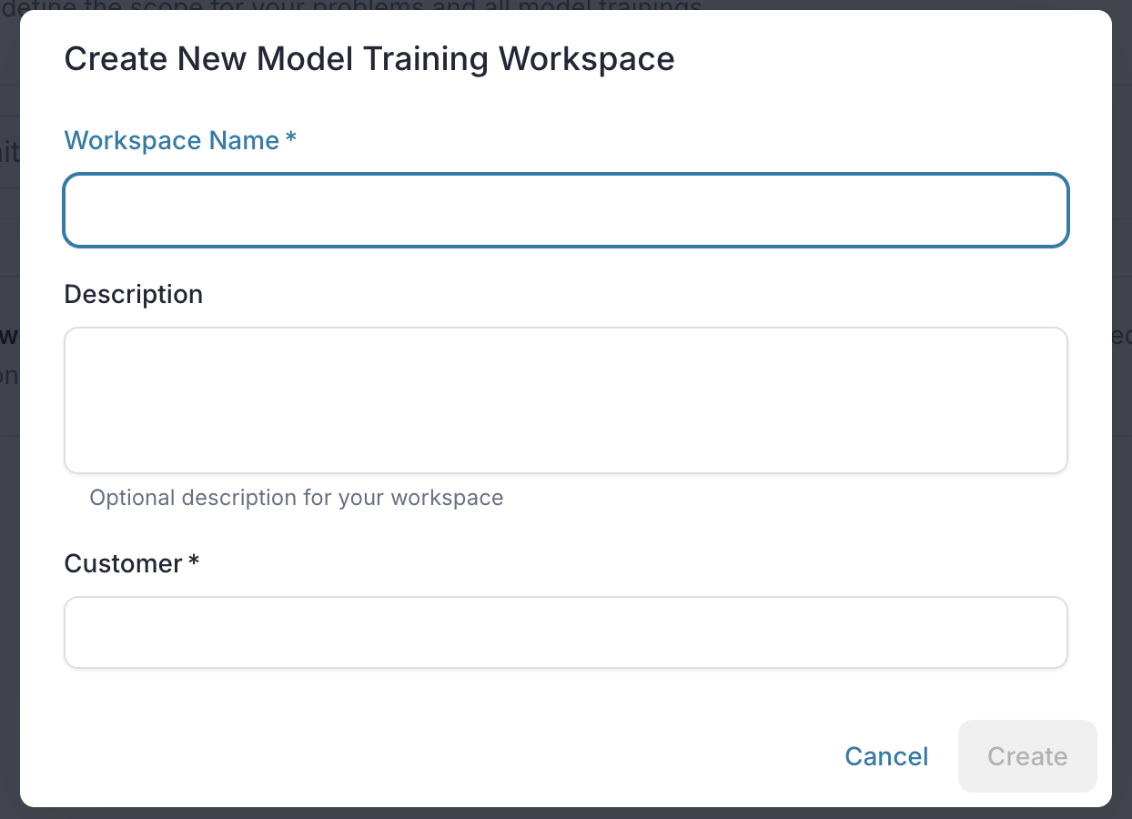 Workspace form