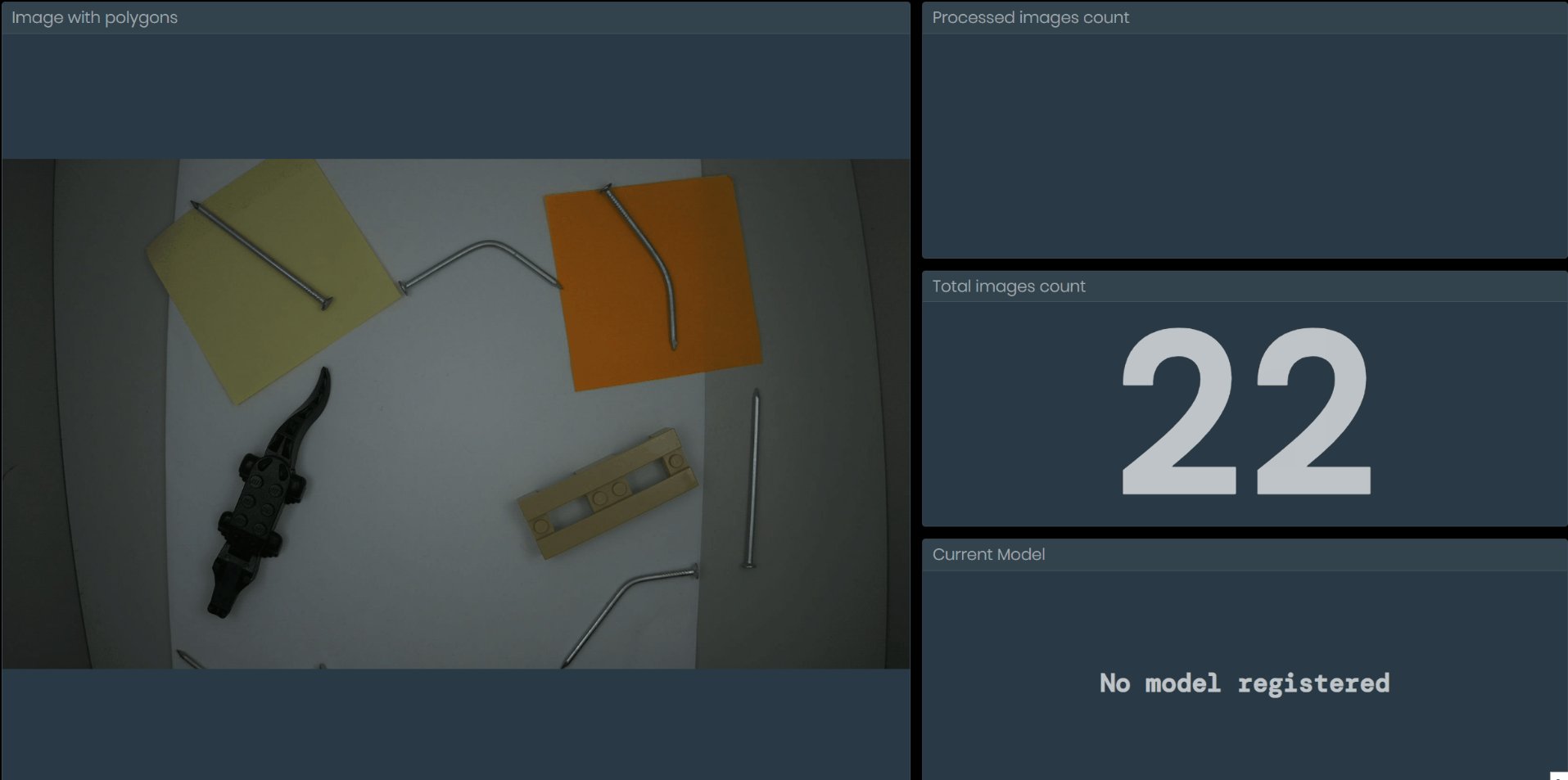 No model registered displayed on dashboard
