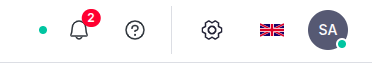 Unread notification indicator